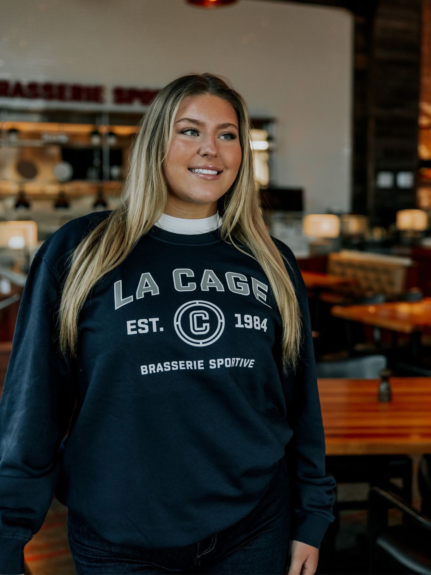 The College Boy Crewneck - Navy Blue