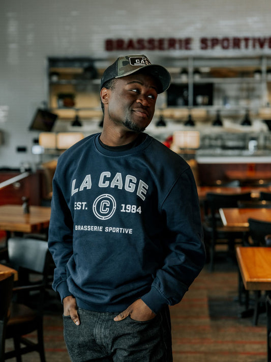 The College Boy Crewneck - Navy Blue